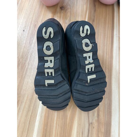 SOREL Joan of Arctic Wedge II Waterproof Leather Suede Slip-on Chelsea Boots 8.5 - Picture 4 of 9